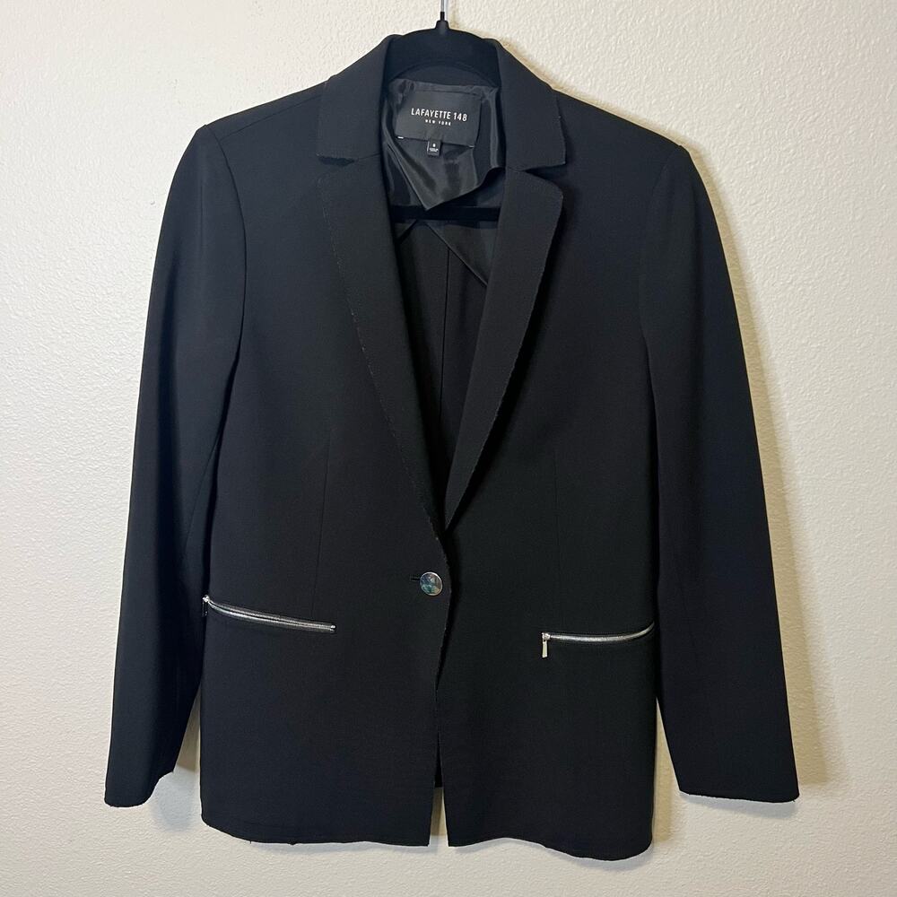 Lafayette 148 Black Blazer Size 6
